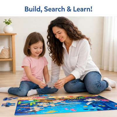 Piece & Play: Underwater Animals | Floor Puzzle & Game (ages 3-7)