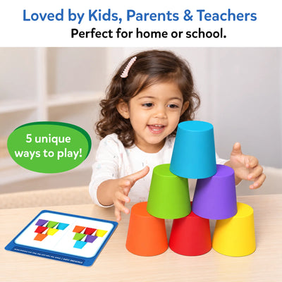 Silicone Rainbow Sorting | Sorting, Counting & Sequencing Toy (ages 3-6)