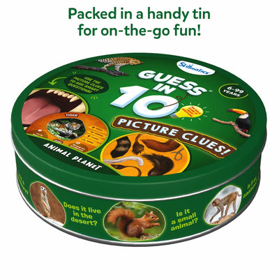 Guess in 10: Picture Clues Animal Planet | Trivia card game (ages 6+)