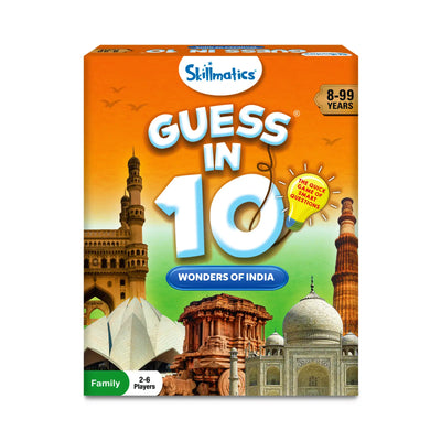Skillmatics Guess In 10 Wonders of India trivia card game for ages 8 and up