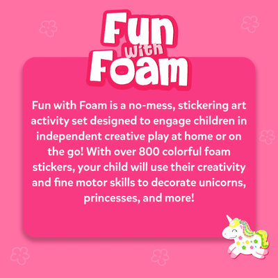 Fun with Foam: Unicorn & Princesses | 3D Sticker Activity (ages 3-7)