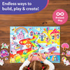 Vibrant Magnetic Playboard with Princess and Unicorn Pieces for Kids Ages 3-7