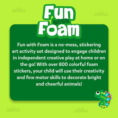 Fun with Foam: Amazing Animals | 3D Sticker Activity (ages 3-7)