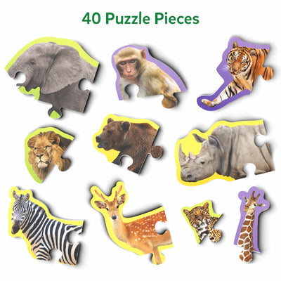 Step By Step Puzzle: Wild Animals (ages 3+)
