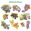 Step By Step Puzzle: Wild Animals (ages 3+)