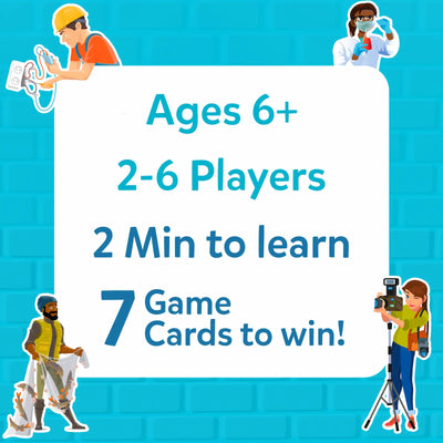 Guess in 10: Inspiring Professions | Trivia Card Game (ages 6+)