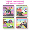 Travel Friendly Magical Scratch Art Book: Unicorns & Princesses (ages 3-8)