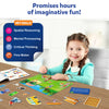 Children’s educational storytelling game enhancing spatial reasoning and fine motor skills
