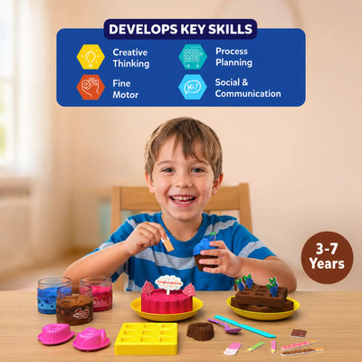 Sandeezy: Delicious Desserts | Sensory Toy & Pretend Play Set | Gifts for Ages 3-7