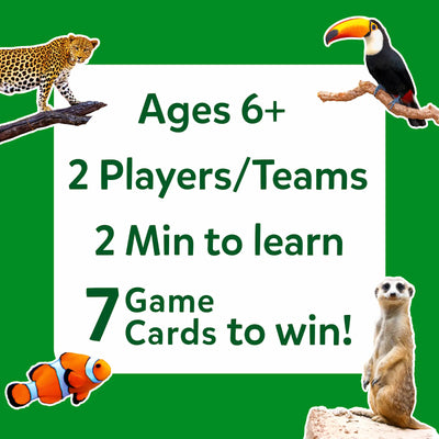 Guess in 10: Picture Clues Animal Planet | Trivia card game (ages 6+)