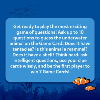 Guess in 10: Underwater Animals | Trivia Card Game (ages 8+)