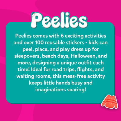 Peelies Dress Up reusable sticker activity kit with over 100 stickers and 6 activities