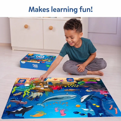 Piece & Play: Underwater Animals | Floor Puzzle & Game (ages 3-7)