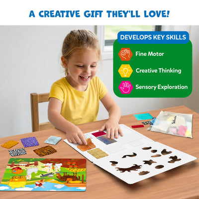 Fab Tabs: Amazing Animals | Tactile & Sensory Fabric Art (ages 4+)