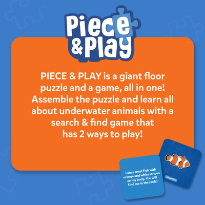 Piece & Play: Underwater Animals | Floor Puzzle & Game (ages 3-7)