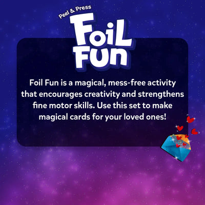 Foil Fun: Card Making Set | No Mess Art Kit (ages 4-9)