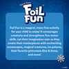 Promotional material for a children’s craft activity featuring Disney Frozen Foil Fun Art Kit