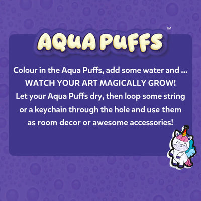 Aqua Puffs: Princesses & Unicorns | 3D Art Kit | Gifts for Girls Ages 4-10
