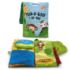 Soft fabric children’s jungle animal book with interactive elements for babies ages 6 months+