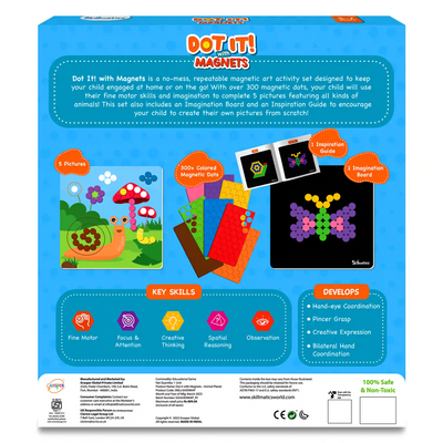 Magnetic art activity set for children featuring Animal Planet themed magnets for ages 3-7