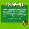 Instructions for coloring and growing Aqua Puffs into room decor or accessories for Aqua Puffs Animal Friends 3D Art Kit
