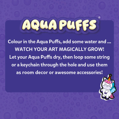 Aqua Puffs: Princesses & Unicorns | 3D Art Kit | Gifts for Girls Ages 4-10
