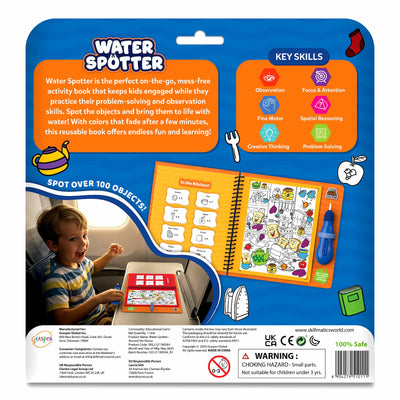 Water Spotter: Around The House | Reusable Search & Find Book (ages 4-8)
