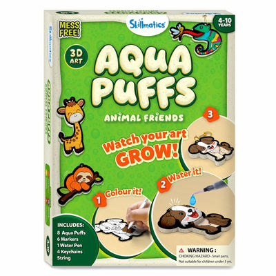 Aqua Puffs: Animal Friends | 3D Art Kit | Gifts for Ages 4-10