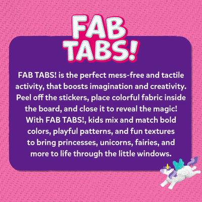 Fab Tabs: Unicorns & Princesses | Tactile & Sensory Fabric Art (ages 4+)