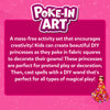 Princess-themed activity set for making decorative fabric gowns and DIY wands for kids