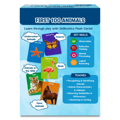 Flash Cards for toddlers: First 100 Animals (ages 1-4)