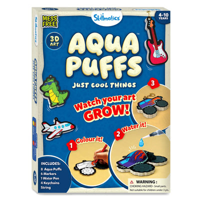 Aqua Puffs: Just Cool Things | 3D Art Kit | Gifts for Ages 4-10