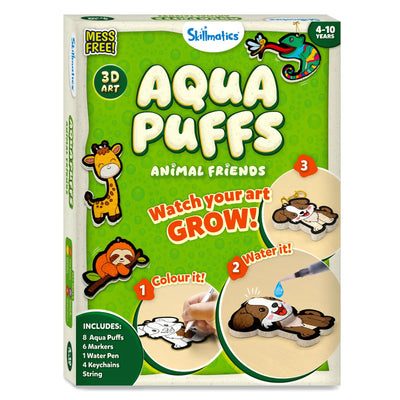 Skillmatics Aqua Puffs Animal Friends 3D Art Kit for kids ages 4 and up