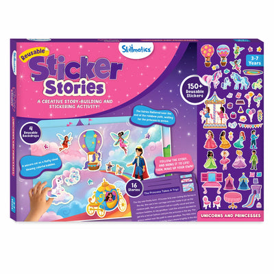Sticker Stories - Unicorns & Princesses | Creative Storytelling Kit (ages 3-7)