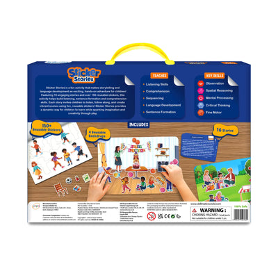 Children’s sticker activity set for developing literacy and storytelling skills