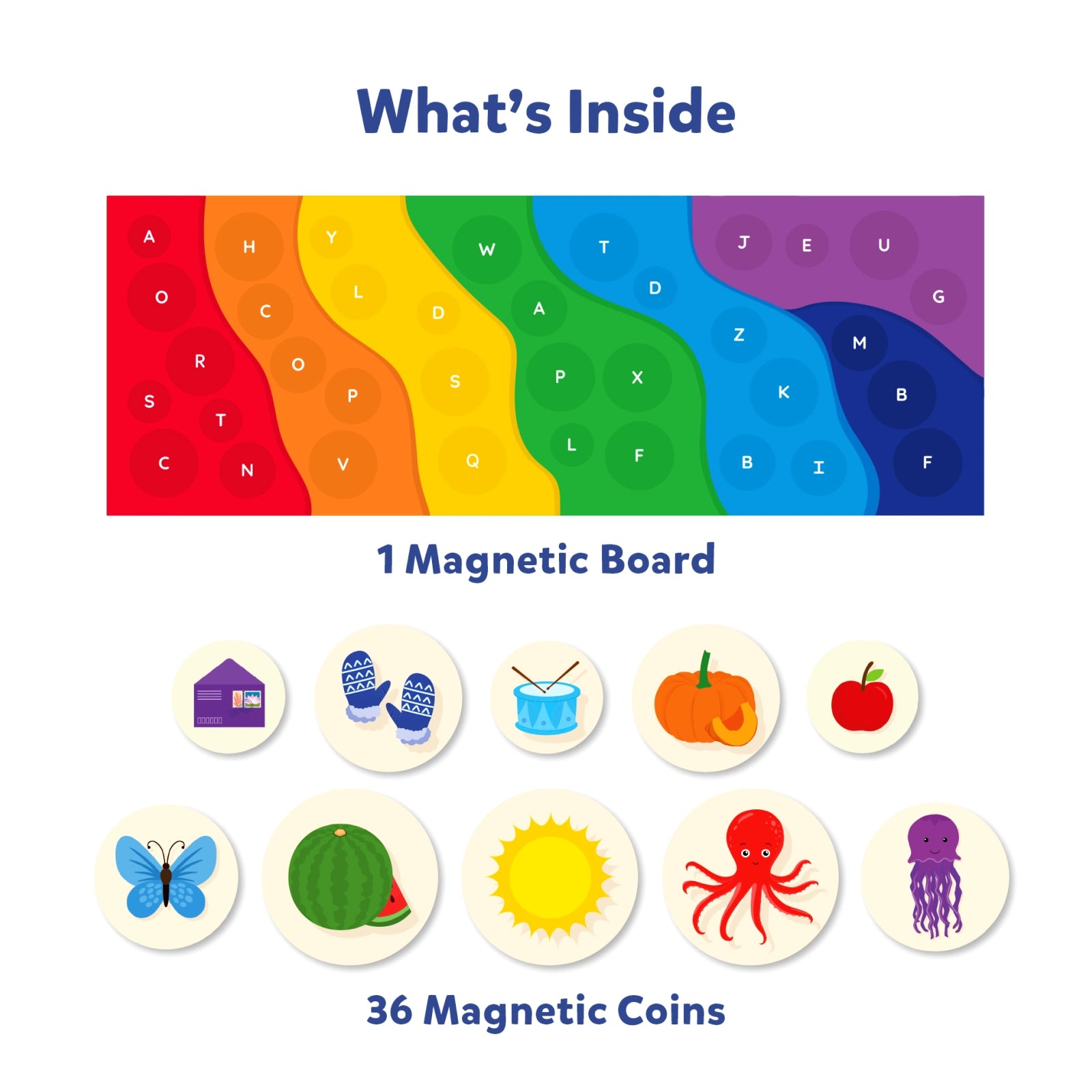 Alphabet Rainbow  | Magnetic Matching Activity (ages 3-6)