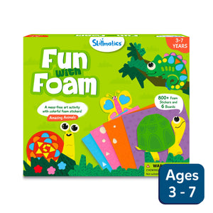 Children’s art activity kit with foam animal stickers for ages 3-7 from Fun with Foam