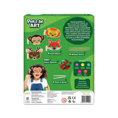 Poke-in Art: Animal Masks | No Mess Art for Kids (ages 4 + ) - Learning & Education