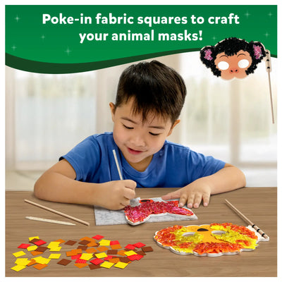 Poke-in Art: Animal Masks | No Mess Art for Kids (ages 4 + ) - Learning & Education