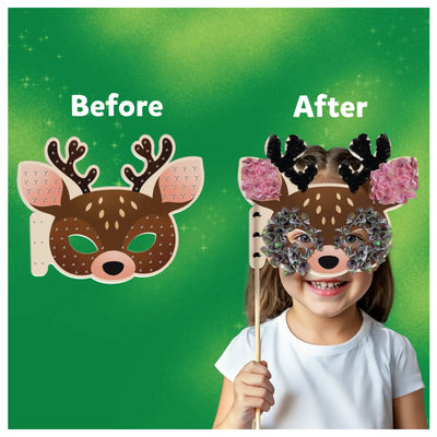 Poke-in Art: Animal Masks | No Mess Art for Kids (ages 4 + ) - Learning & Education