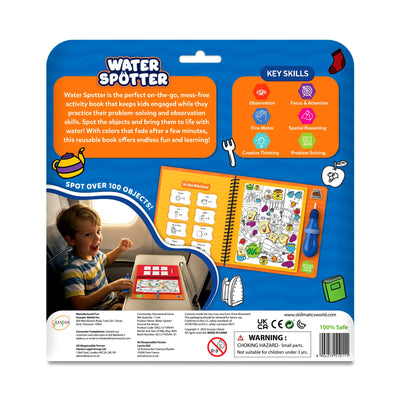 Water Spotter: Around The House | Reusable Search & Find Book (ages 4-8) - Learning & Education