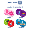 Early Explorers Combo learning kit with 50 colorful action cards for toddlers ages 2-6