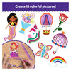 Children’s craft kit for creating colorful string art pictures from Waxy Window Art