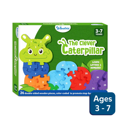 The Clever Caterpillar | Wooden Puzzle (ages 3+)