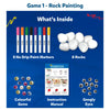 Crafty Playtime Bundle for ages 4-12 with rock painting kit, markers, gems, googly eyes