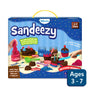 Children’s play sand set for creating dessert-themed molds from Sandeezy Delicious Desserts set
