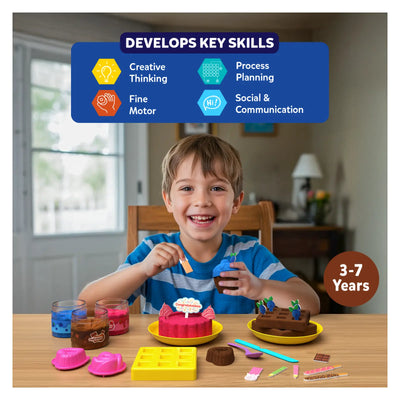 Play-Doh dessert making kit for children from Sandeezy Delicious Desserts sensory toy set