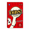 Red Dibs Trivia Card Game box with cartoon hand holding a white speech bubble