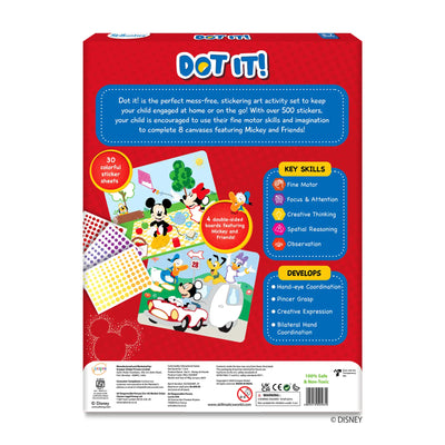 Children’s sticker art activity set with Disney Mickey and Friends characters for ages 3-7