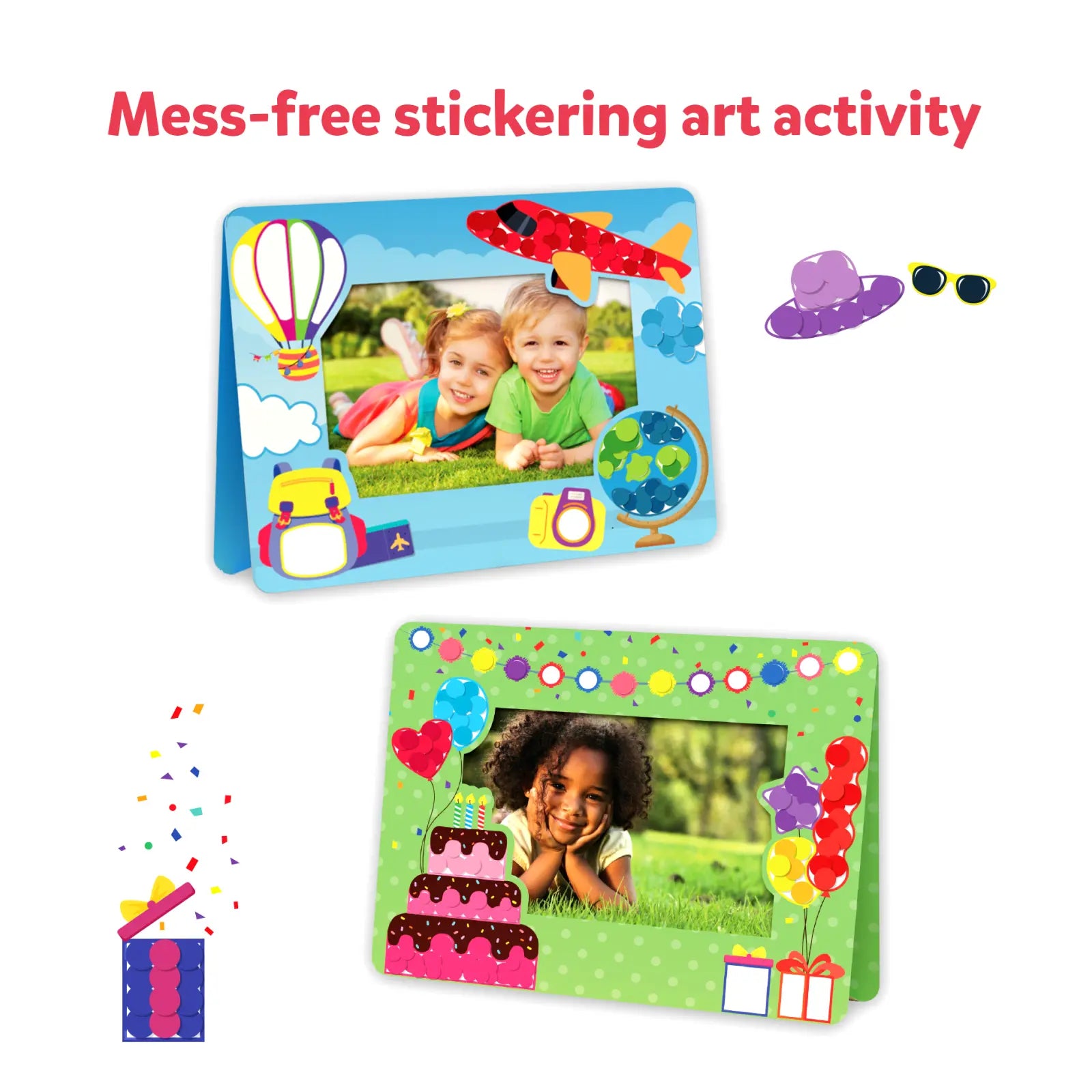 Dot it! - Photo Frames | No Mess Sticker Art (ages 3-7)